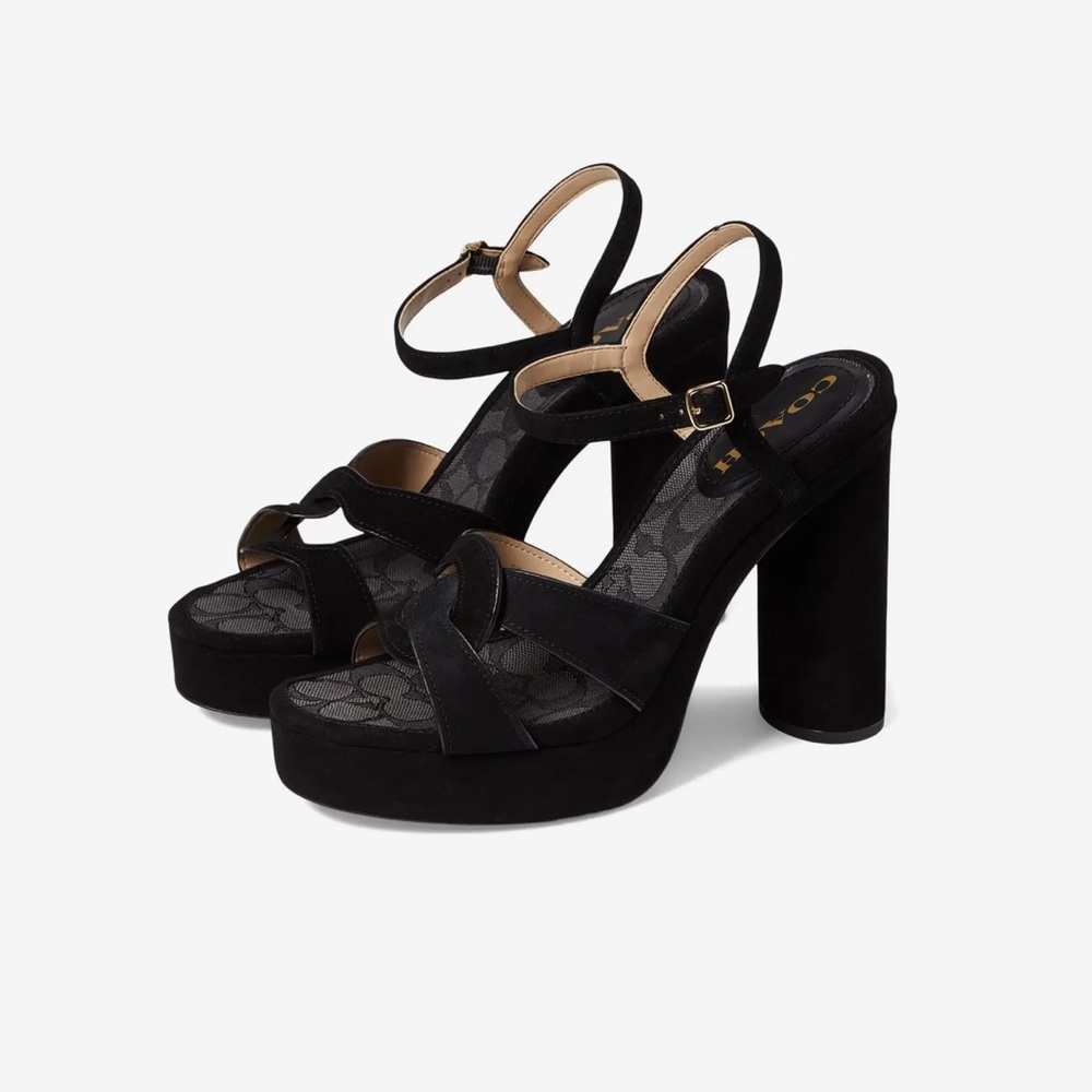 Coach talina suede sandal. I have worn just once for 4th July. My size is 9.